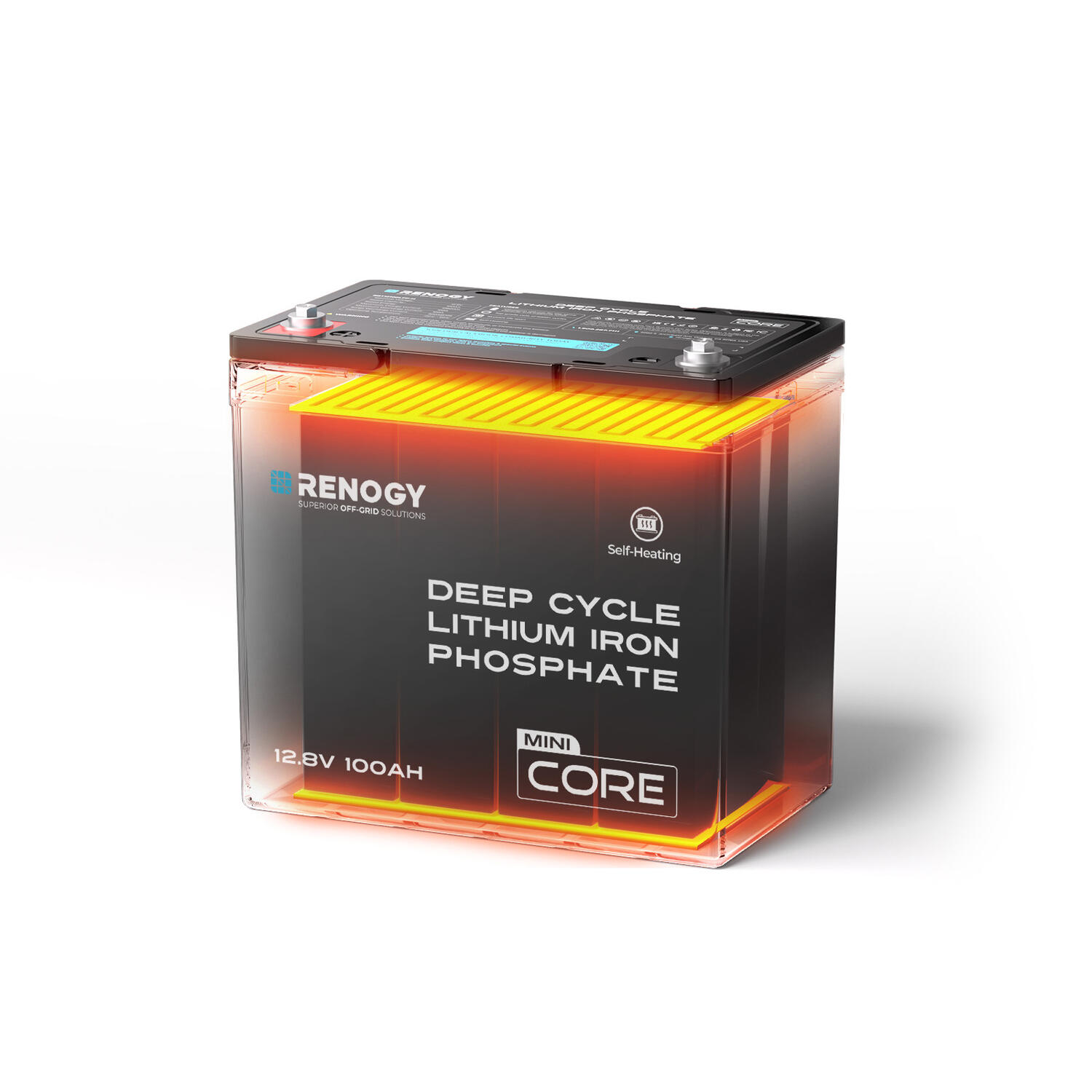 Litiumbatteri Core Mini, 12V | 100Ah | 1280Wh | Med värme