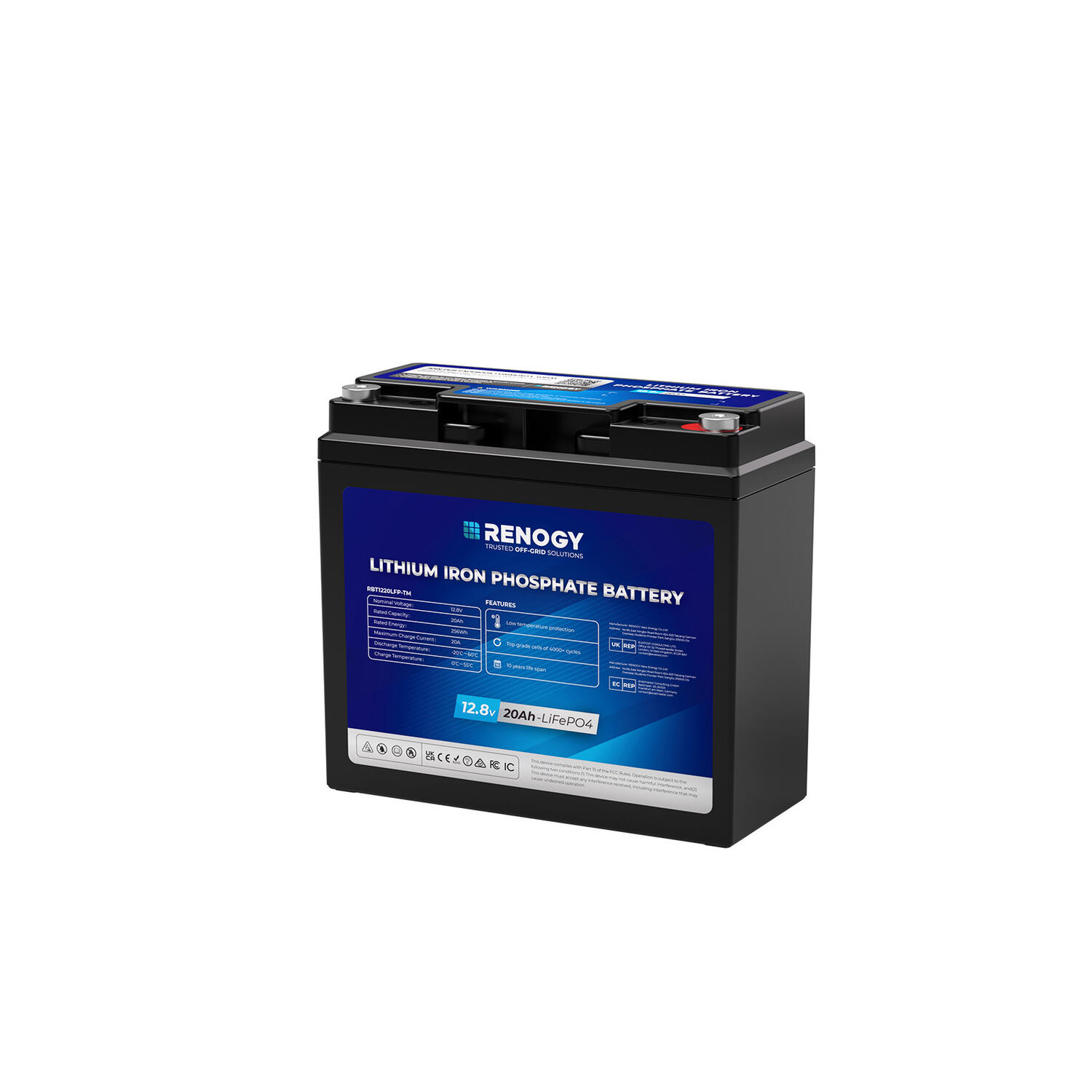 Litiumbatteri Trolling, Core, 12V | 20Ah | 256Wh